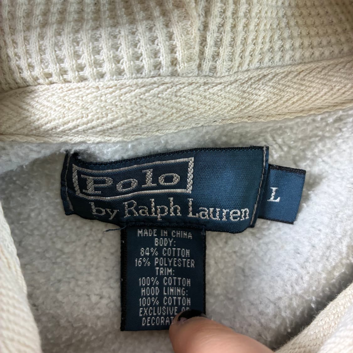 Polo  폴로 랄프로렌 자수 코튼 그레이 후드집업  상품이미지5