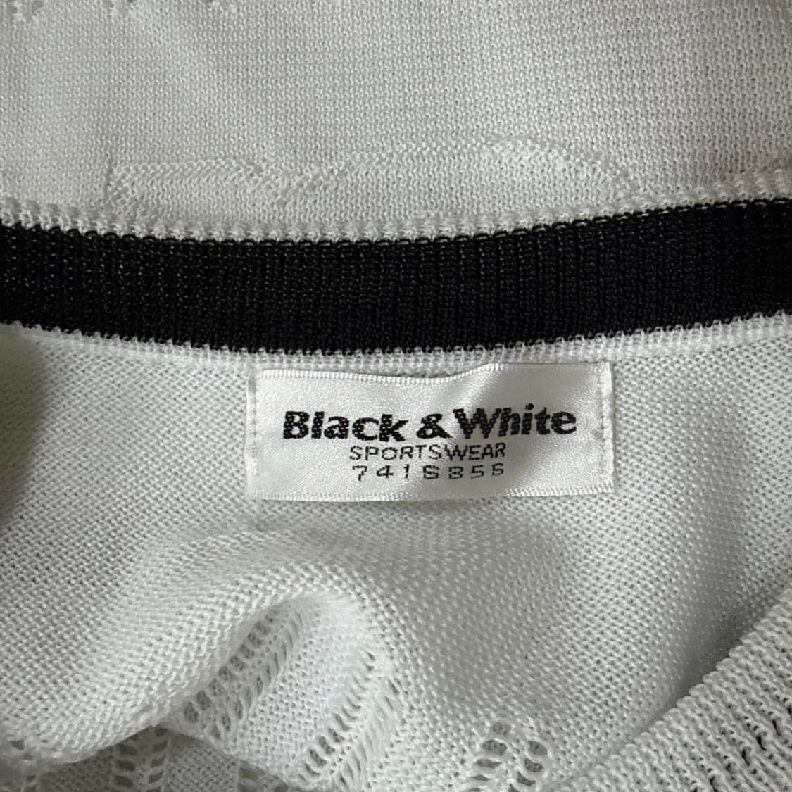 실측확인 블랙앤화이트 니트 베스트 0327T 상품이미지3