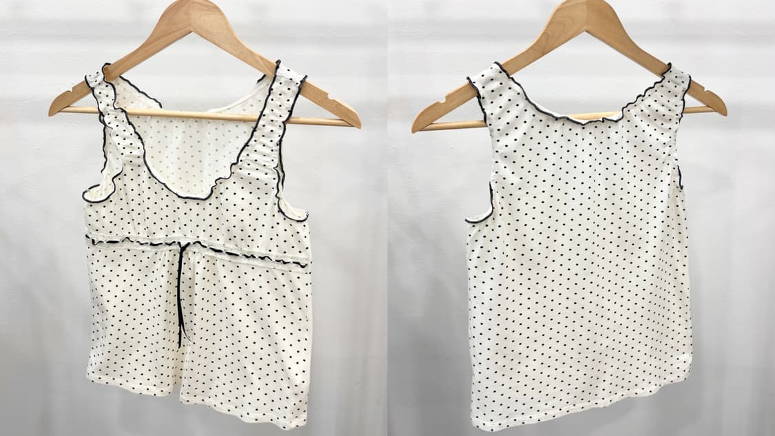 polka ribbon top 상품이미지5