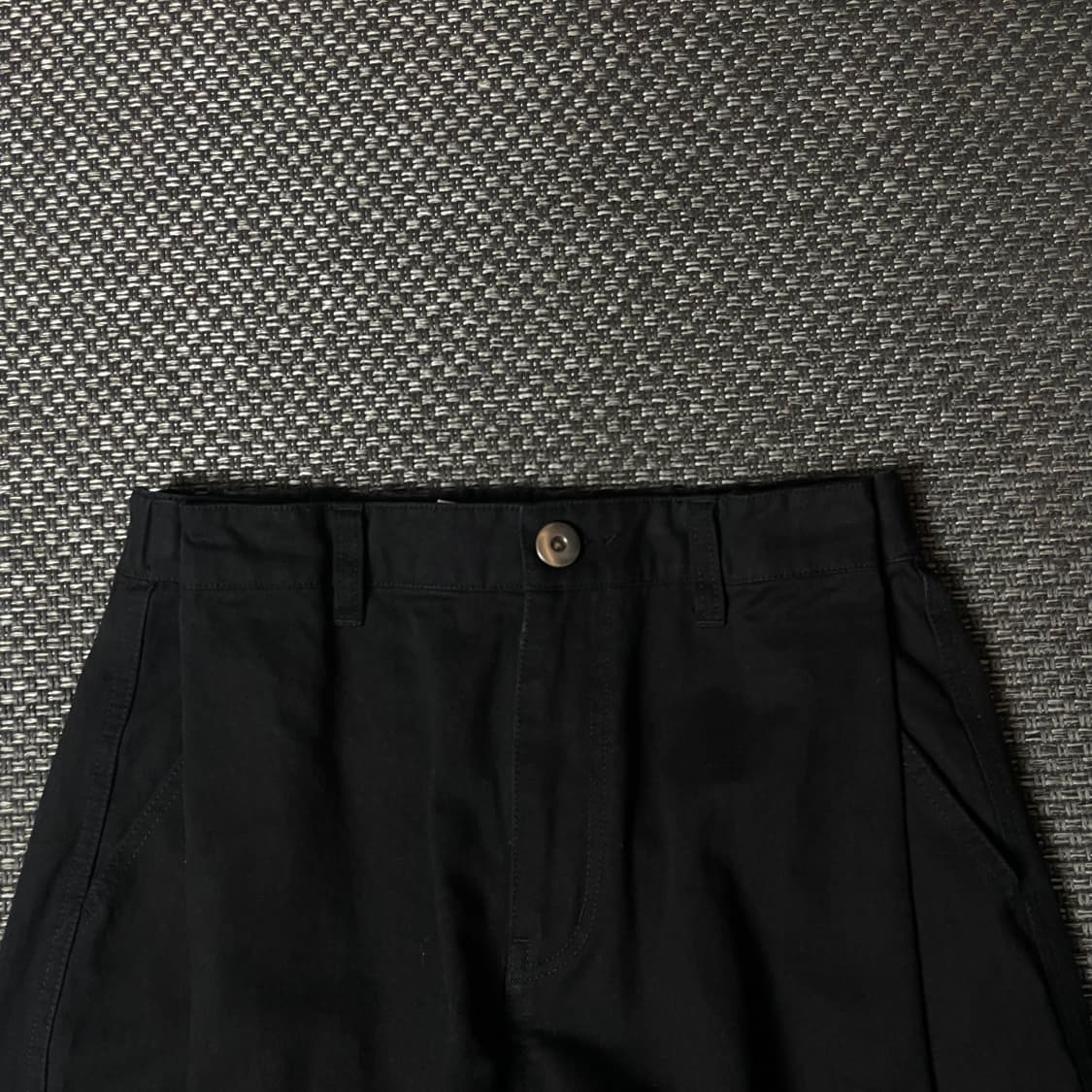 (밴딩) 사운즈라이프 블랙 핀턱 와이드 코튼 팬츠 상품이미지3