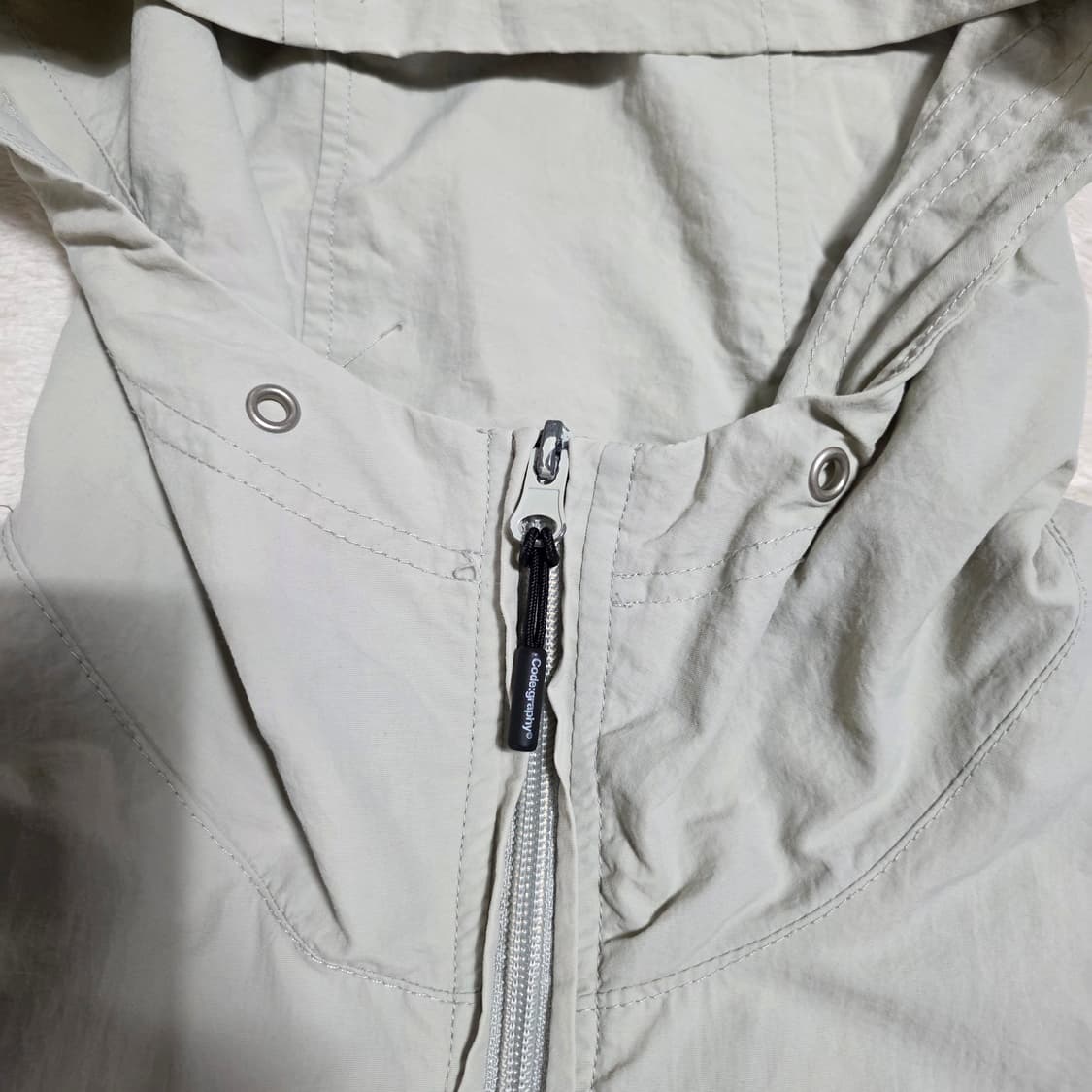 (L)코드그라피 바람막이 후드 점퍼  상품이미지3