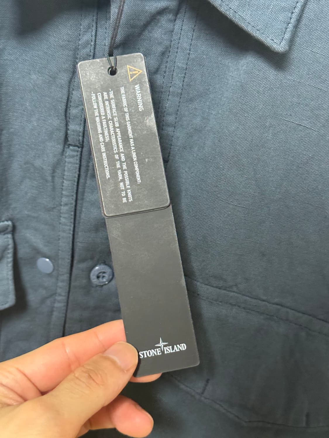 Stone island 스톤아일랜드 코튼 캔버스 오버셔츠 상품이미지4