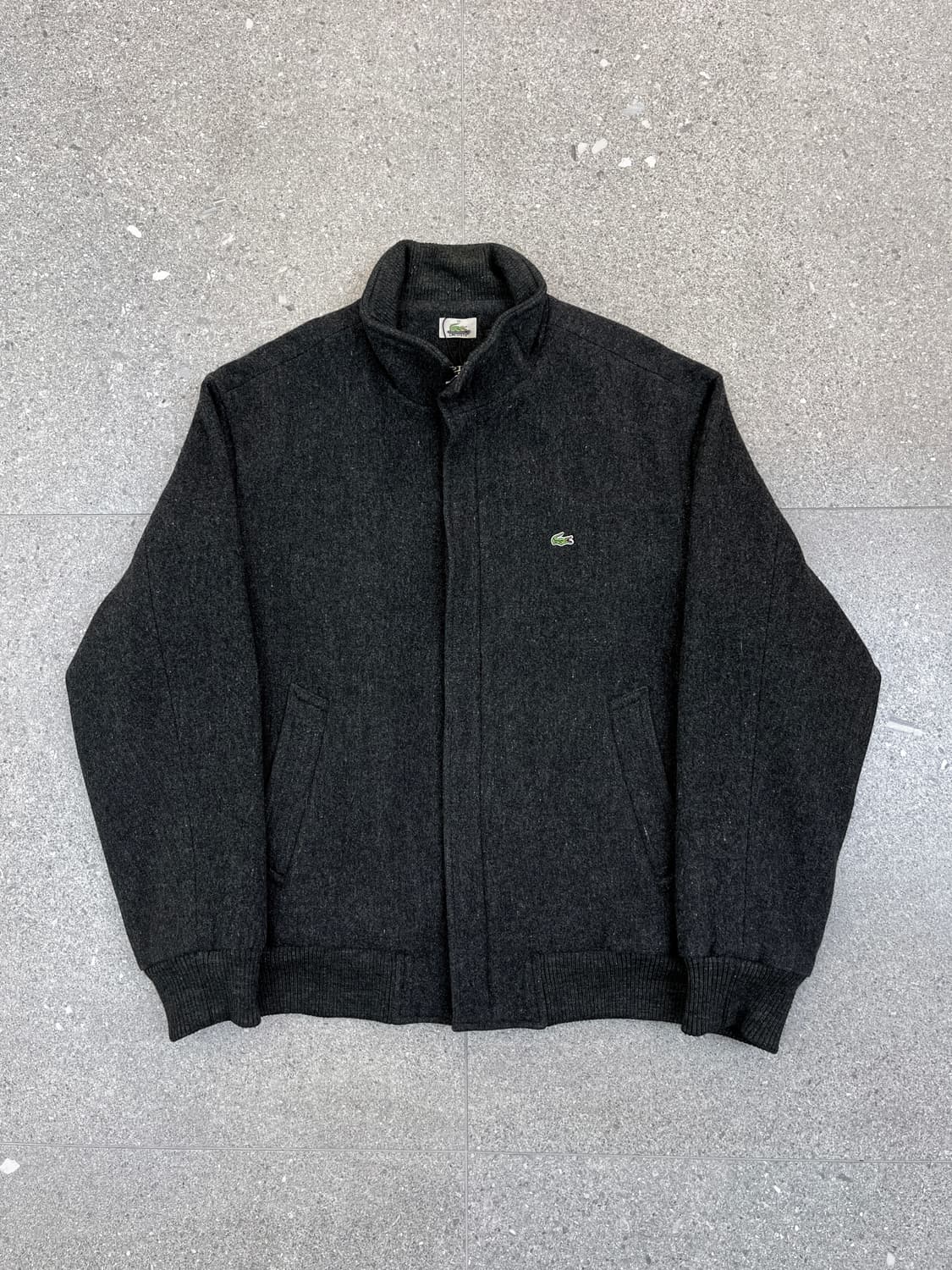 라코스테 90‘s 베이직 챠콜 울 블루종 상품이미지3