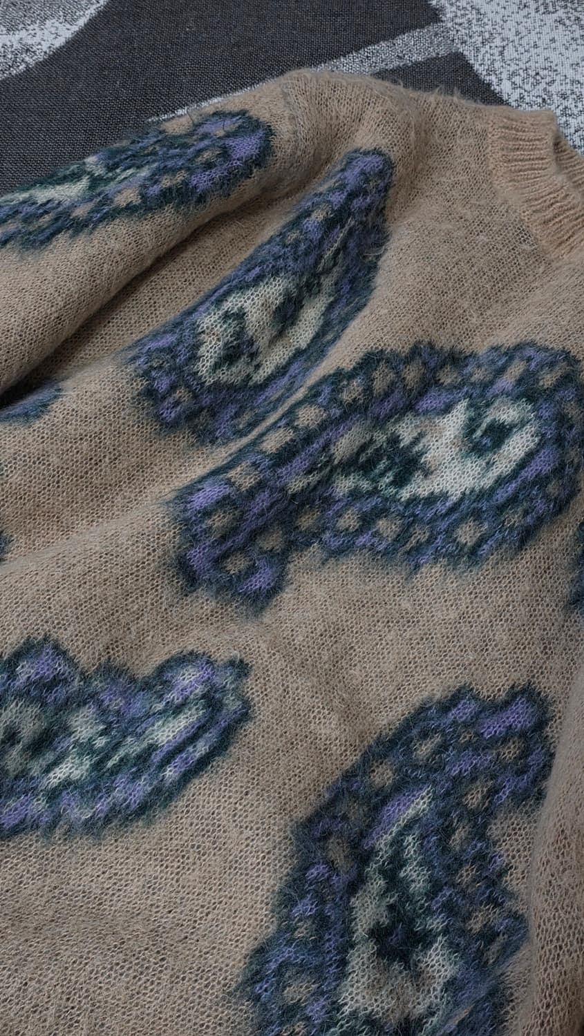 산드로 페이즐리 패턴 모헤어 혼방 스웨터 상품이미지2