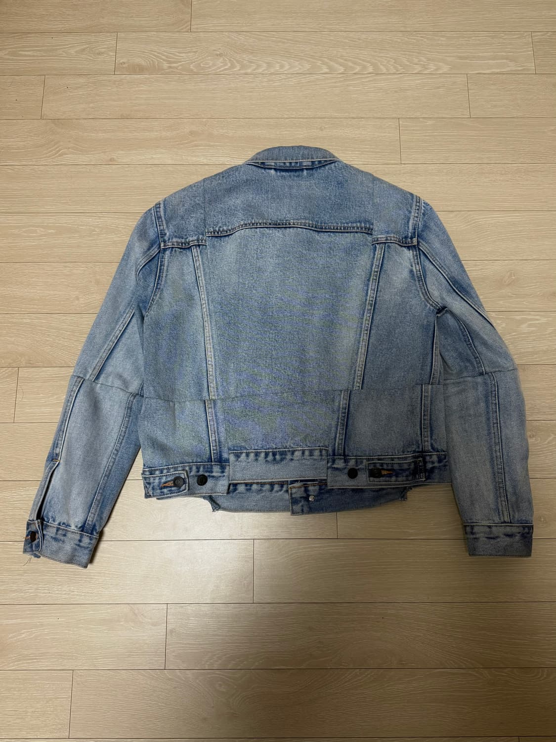 S) 베트멍 x 리바이스 2018 리워크드 크롭 데님자켓 청자켓 상품이미지2