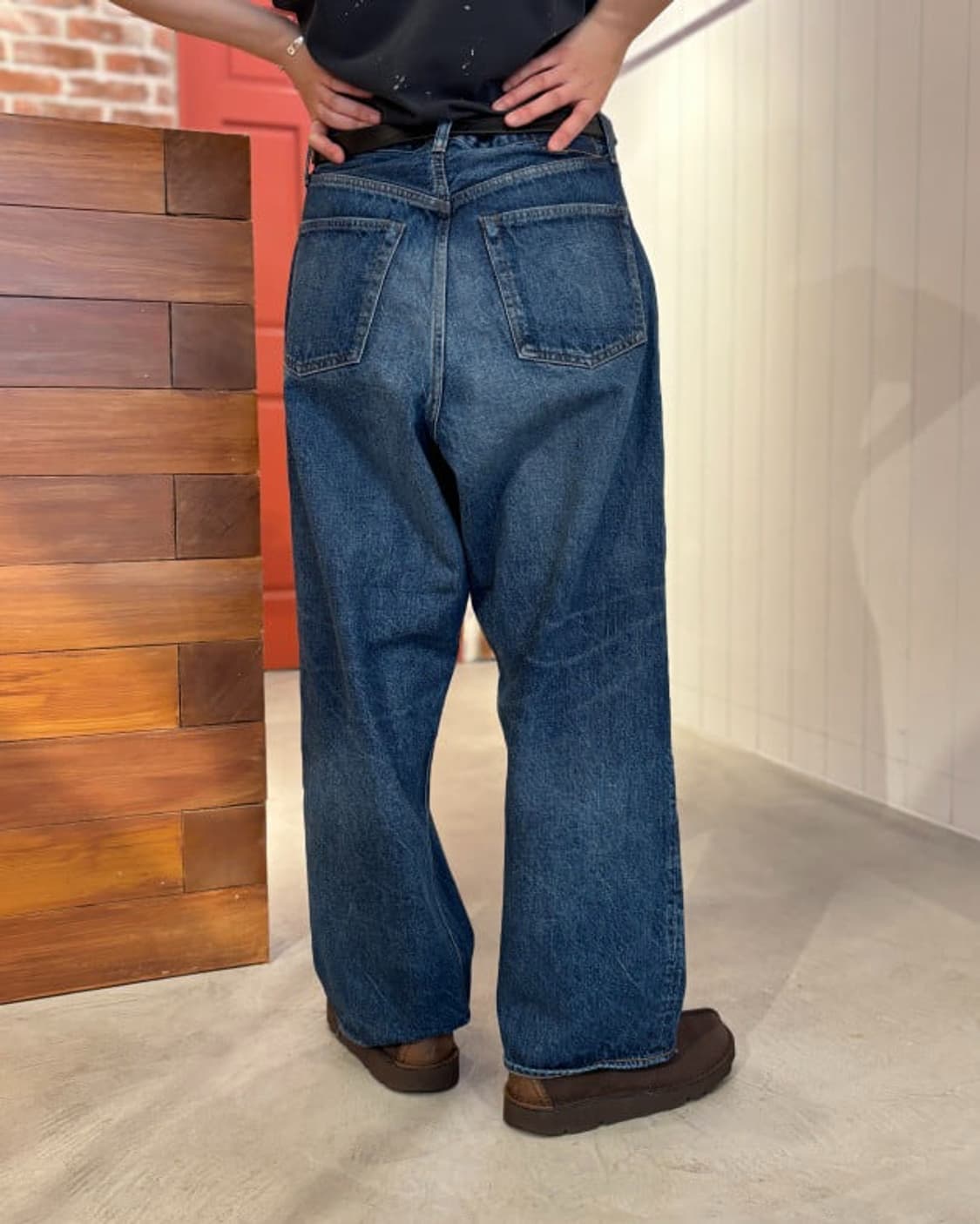 orSlow × BEAMS BOY Wide Fit Denim Pants 상품이미지5