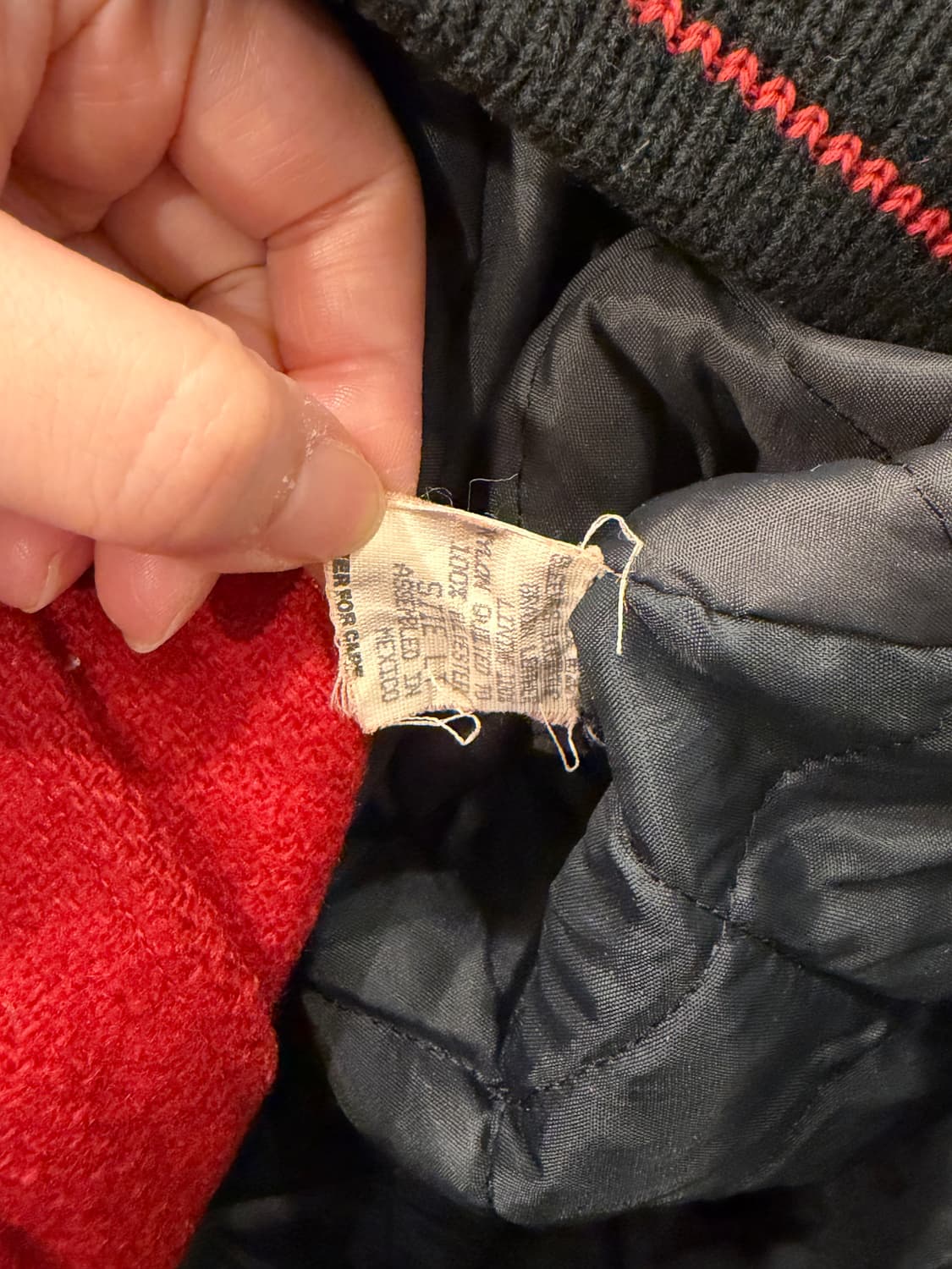 90s Trader Bay 빈티지 ALASKA 리얼레더 울 바시티 자켓 상품이미지10