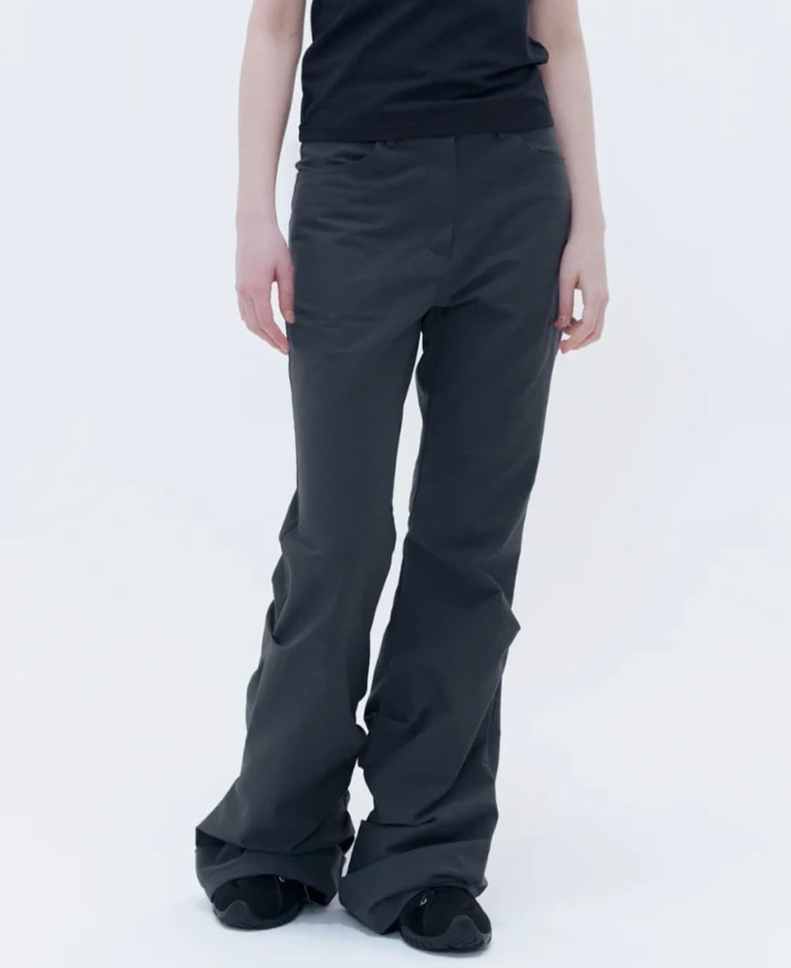 미세키서울 코튼셔링부츠컷팬츠 Cotten shirring bootscut 상품이미지1