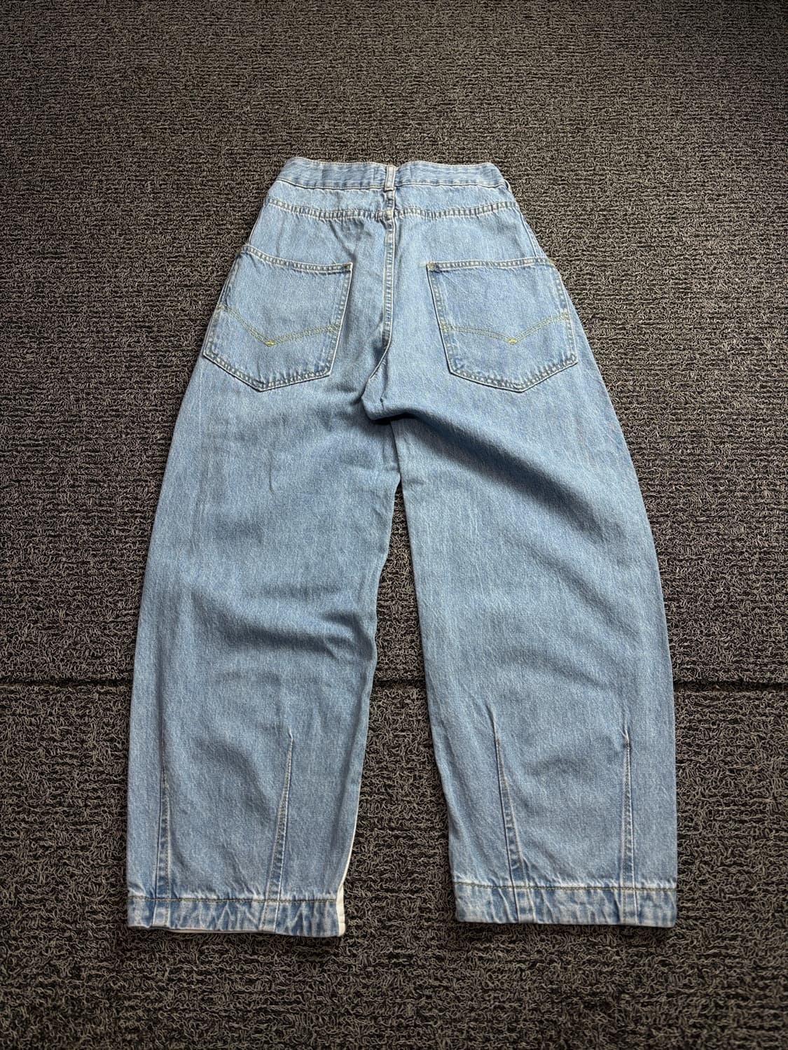 빈티지 데님 스웻 믹스업 와이드 팬츠 2555 상품이미지5