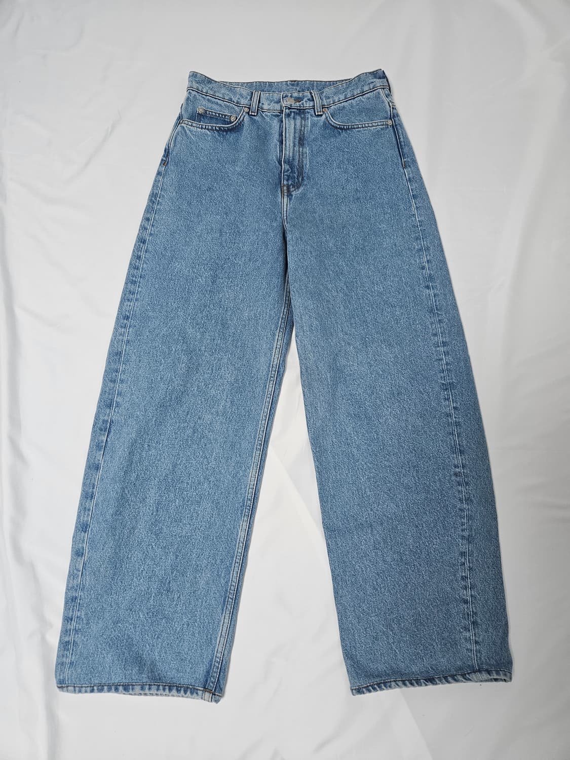 ARKET 아르켓 배럴 레그 데님팬츠 청바지 워싱 28 상품이미지1