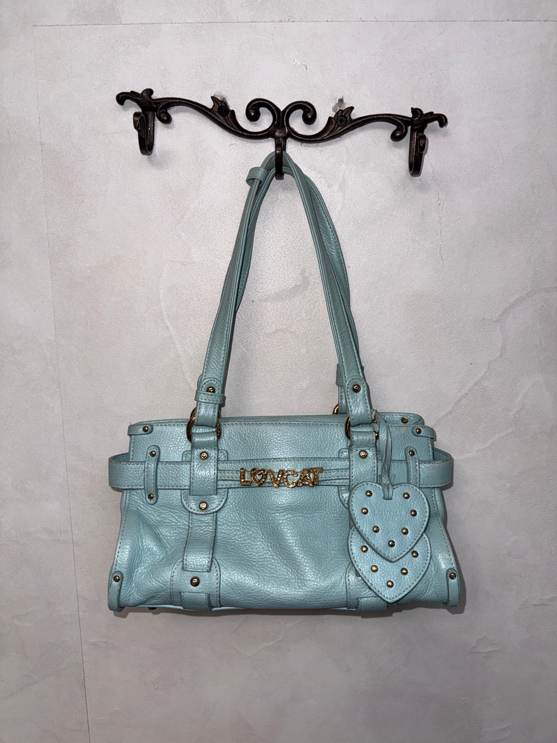 LOVCAT sky blue belted buckle 숄더백 상품이미지1