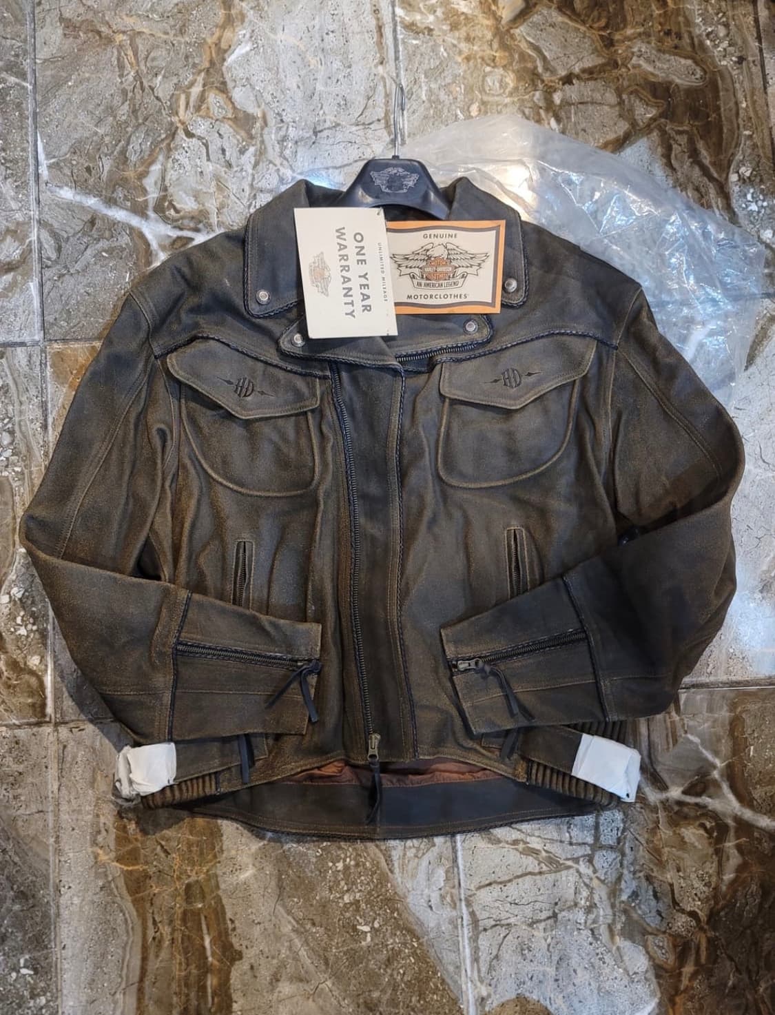 할리데이비슨 / 카우하이드 소가죽 라이더 자켓 / 2xl 3xl 상품이미지1