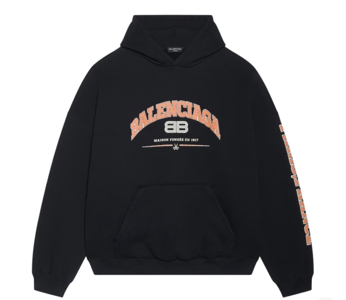 Balenciaga maison wide fit crack hoodie 상품이미지1