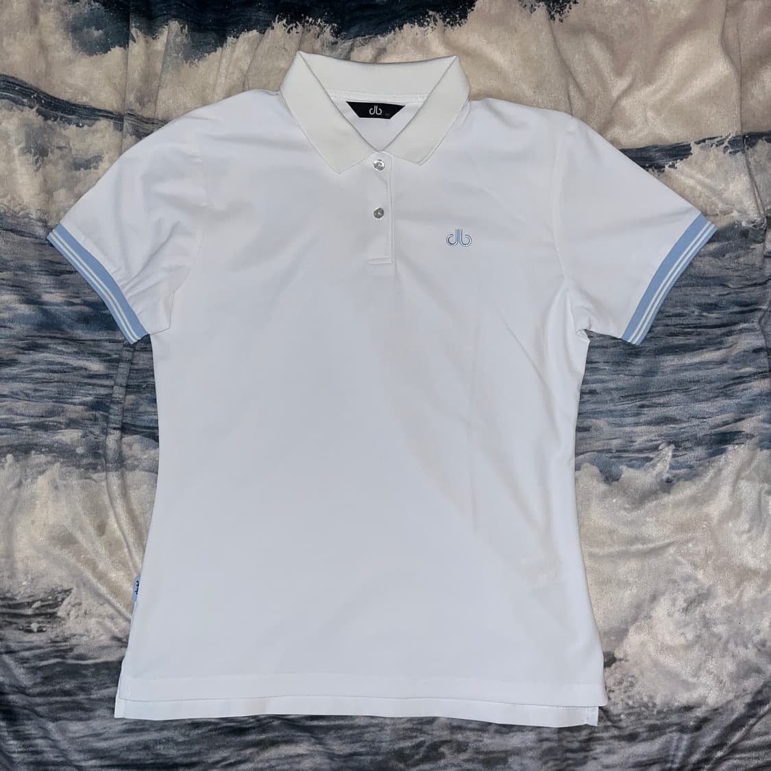Druh Golf White&Skyblue PK Shirt 상품이미지1