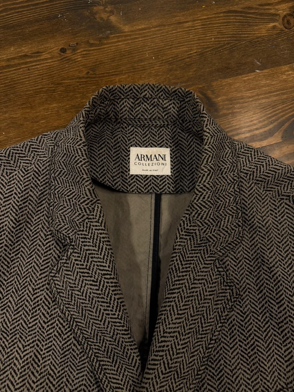 아르마니 헤링본패턴 자켓 남성105 상품이미지5