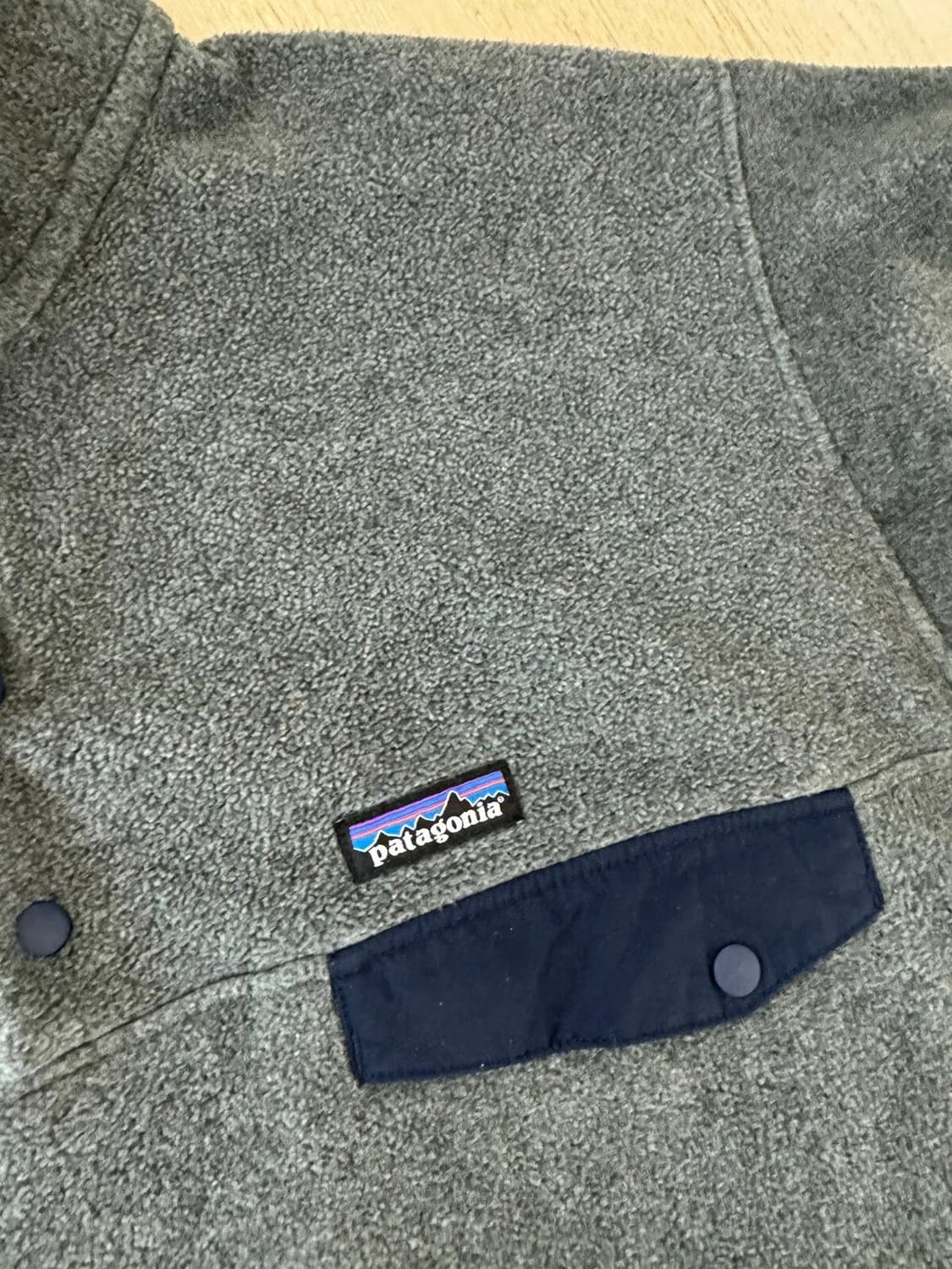 10s 파타고니아 신칠라 스냅-T 그레이/네이비 니카라과 상품이미지3