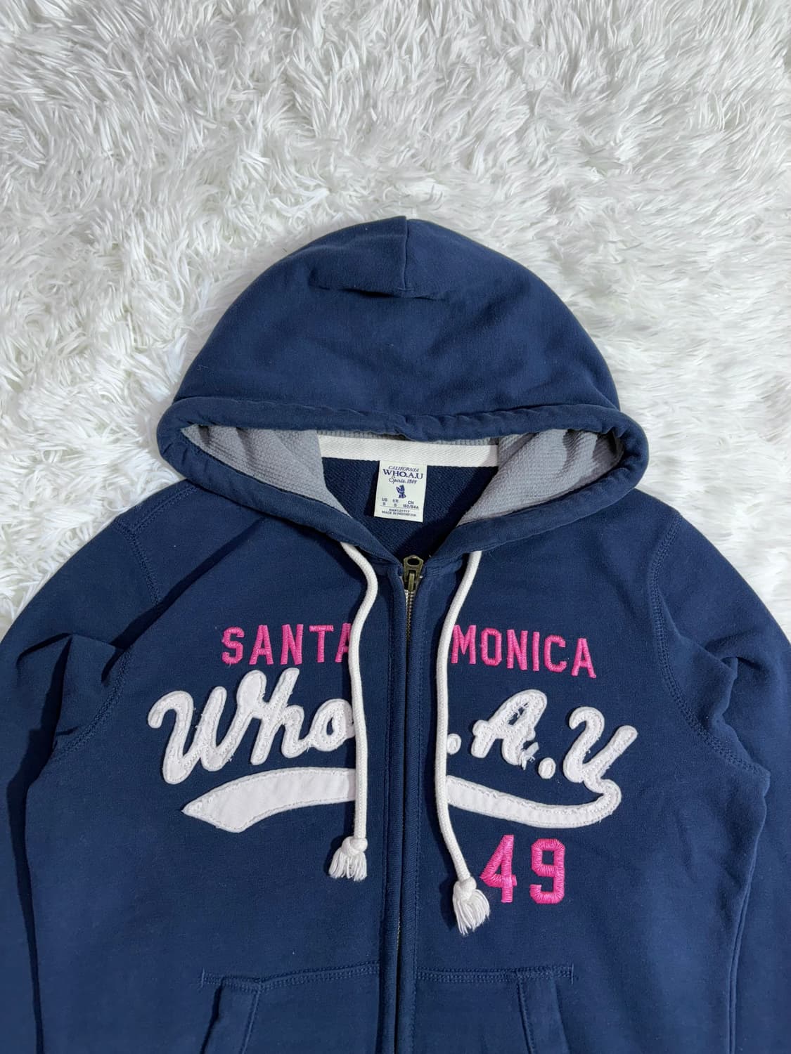 후아유 산타모니카 네이비 후드집업  상품이미지5