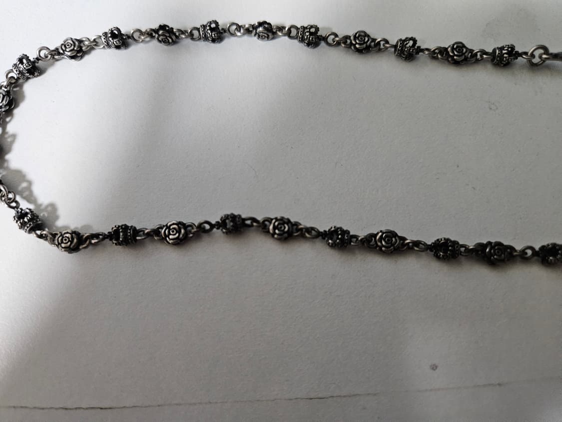 저스틴 데이비스 실버 목걸이 상품이미지5