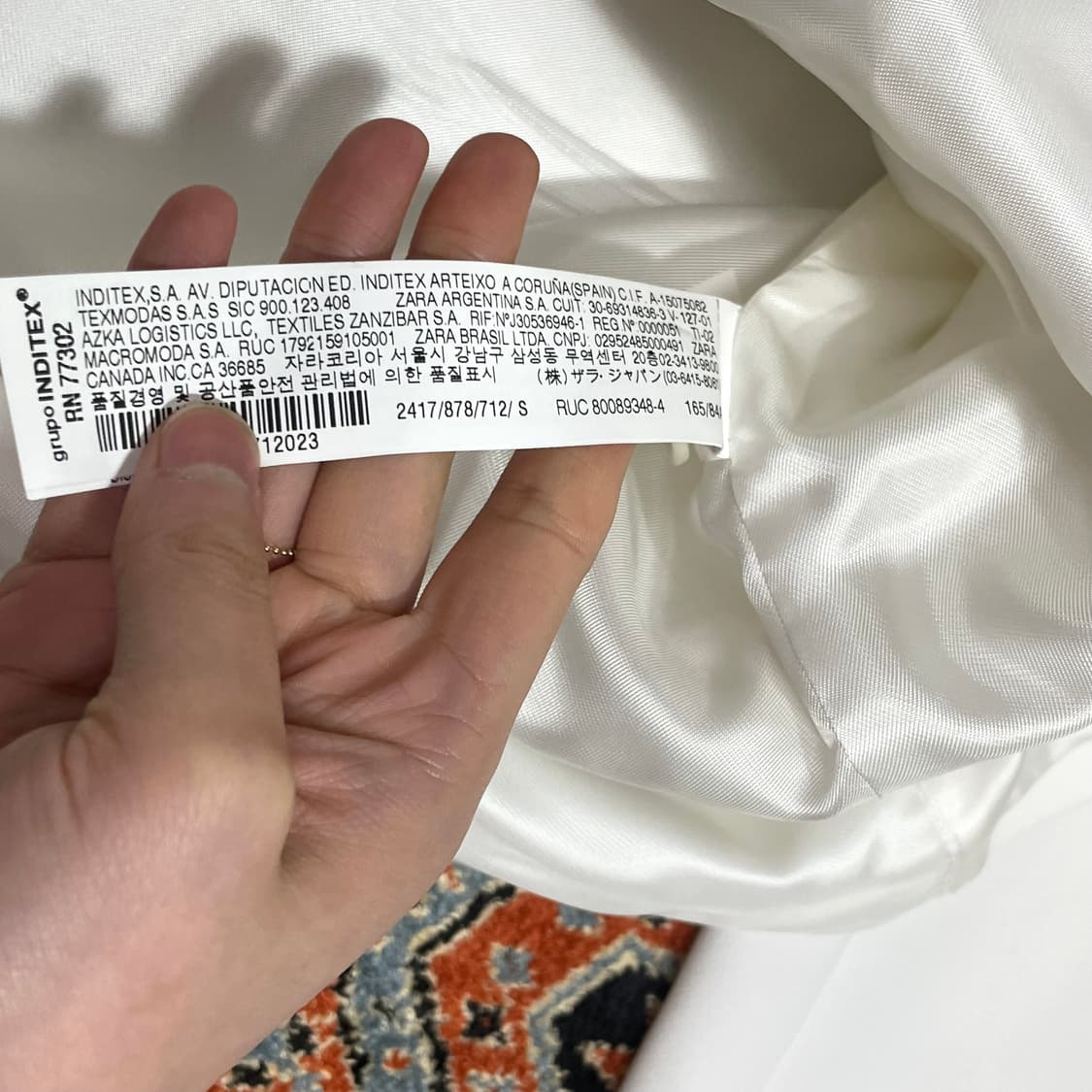 자라 화이트 더블 자켓 블레이저 여성S 상품이미지6