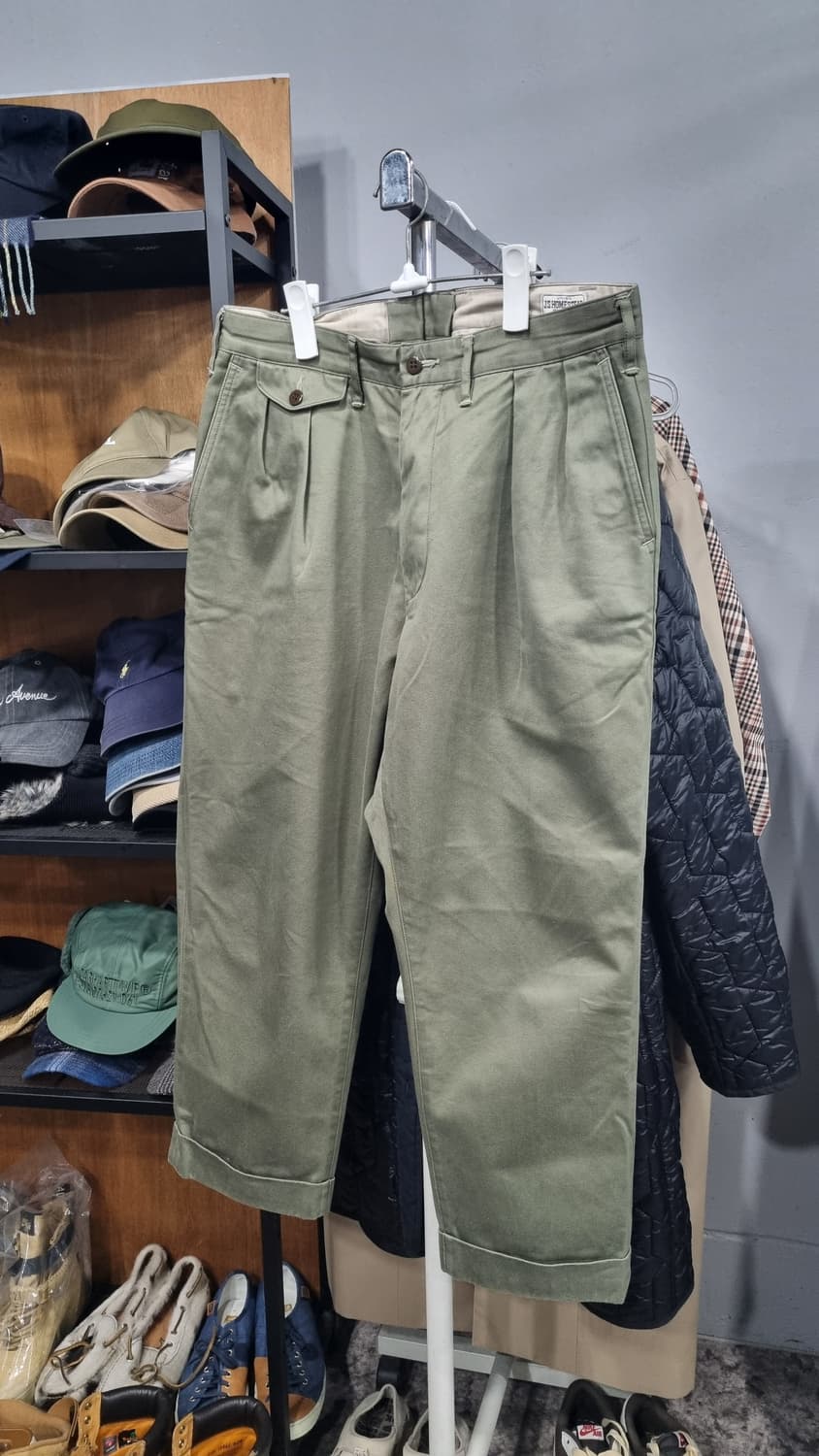 저널스텐다드 일본제조 허리30사이즈 투턱 코튼팬츠 상품이미지1