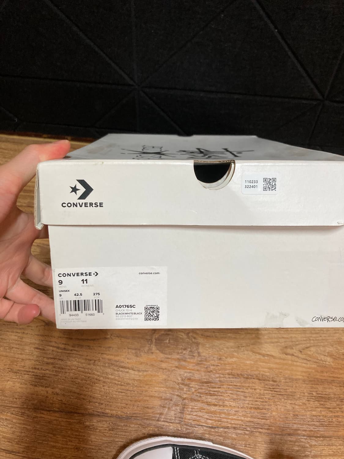 컨버스 x 스투시 척 70 하이 블랙 상품이미지4