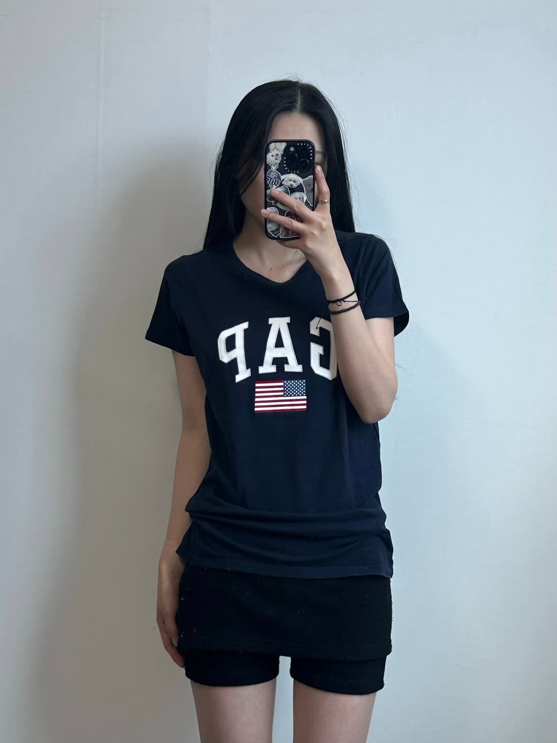 Gap 갭 성조기 네이비 반팔 티셔츠 상품이미지1