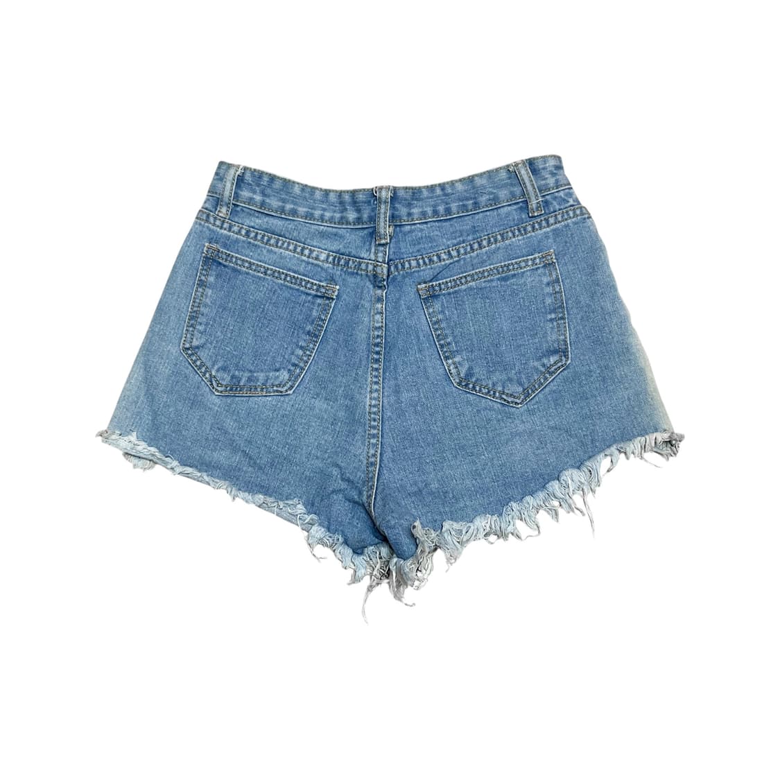 Vintage Cutting Damage Denim Shorts 상품이미지4