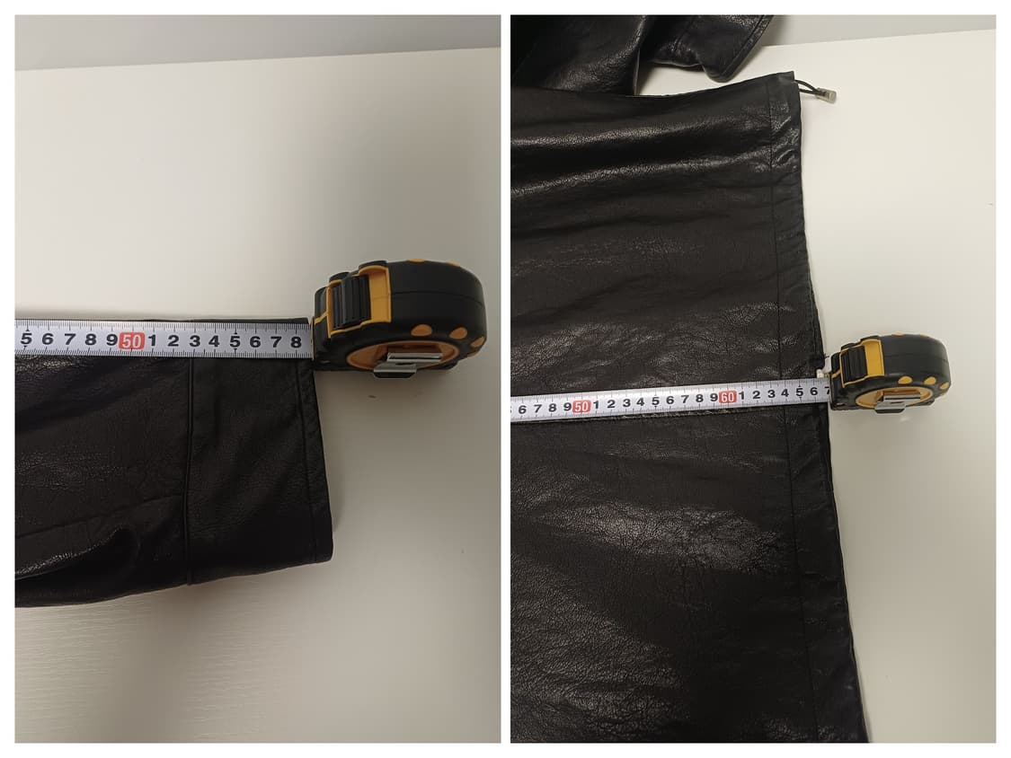 [Free] they 하이넥 절개 레더 자켓 (Black) 상품이미지9