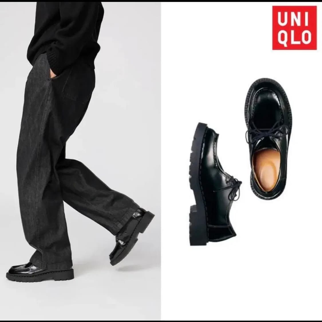 유니클로c 레이스업 슈즈 로퍼 상품이미지7