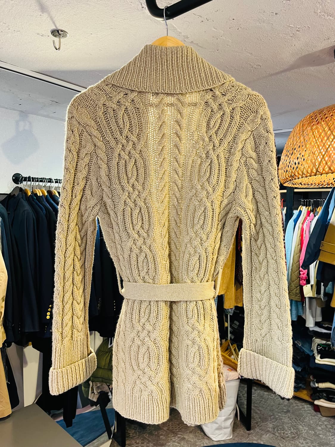 랄프로렌 케이블 니트 숄 칼라 가디건 상품이미지4