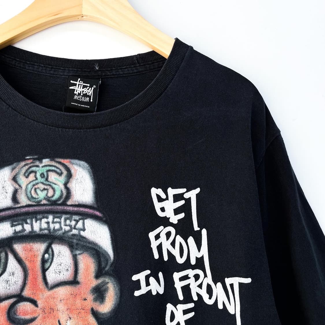 스투시 x 킹 파드 에어 브러시 베이비 티셔츠 상품이미지4