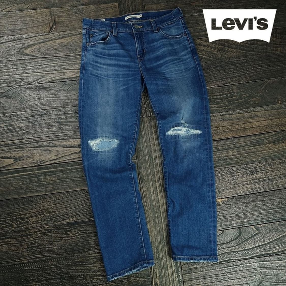 [리바이스] 프리미엄 디스트로이드 슬림핏 데님 팬츠 M19418 상품이미지1