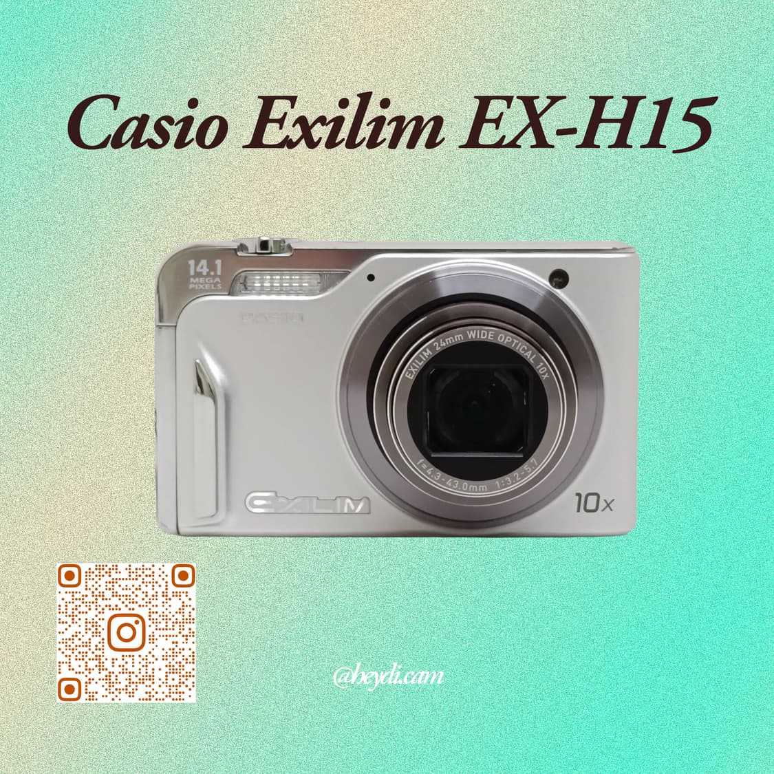 (츄디카)카시오 엑슬림 Casio Exilim EX-H15 화이트 상품이미지1