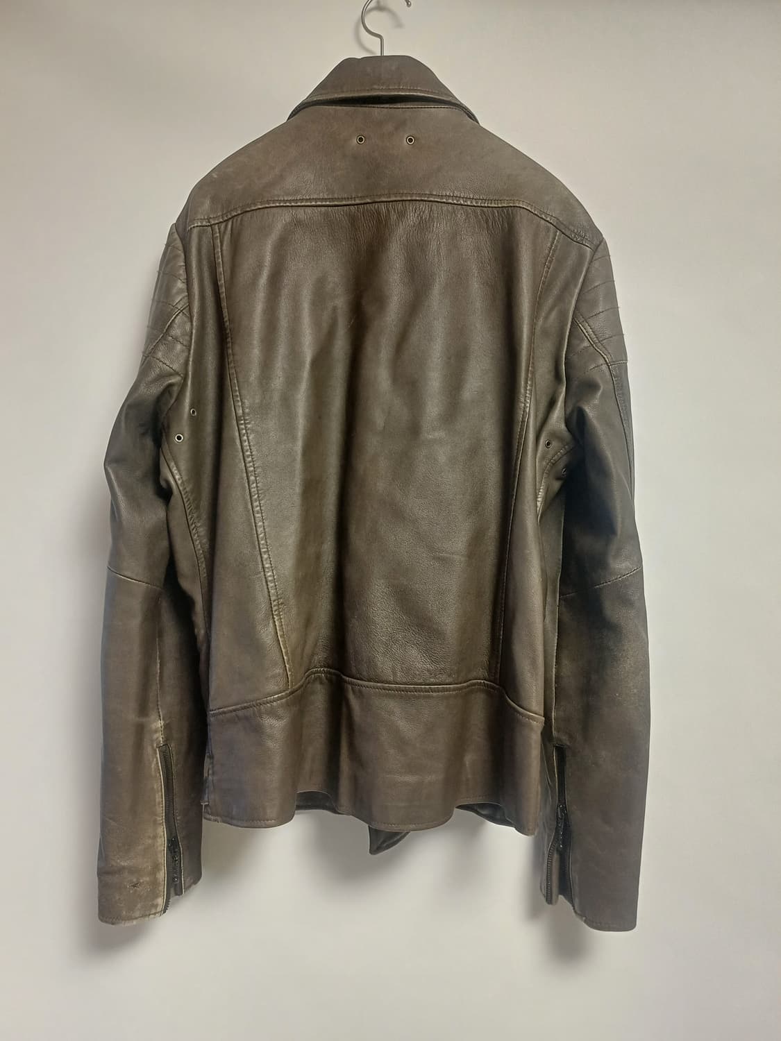 [희귀/L] 컨버스 x 존 바바토스 아카이브 빈티지 양가죽 라이더 자켓 상품이미지2