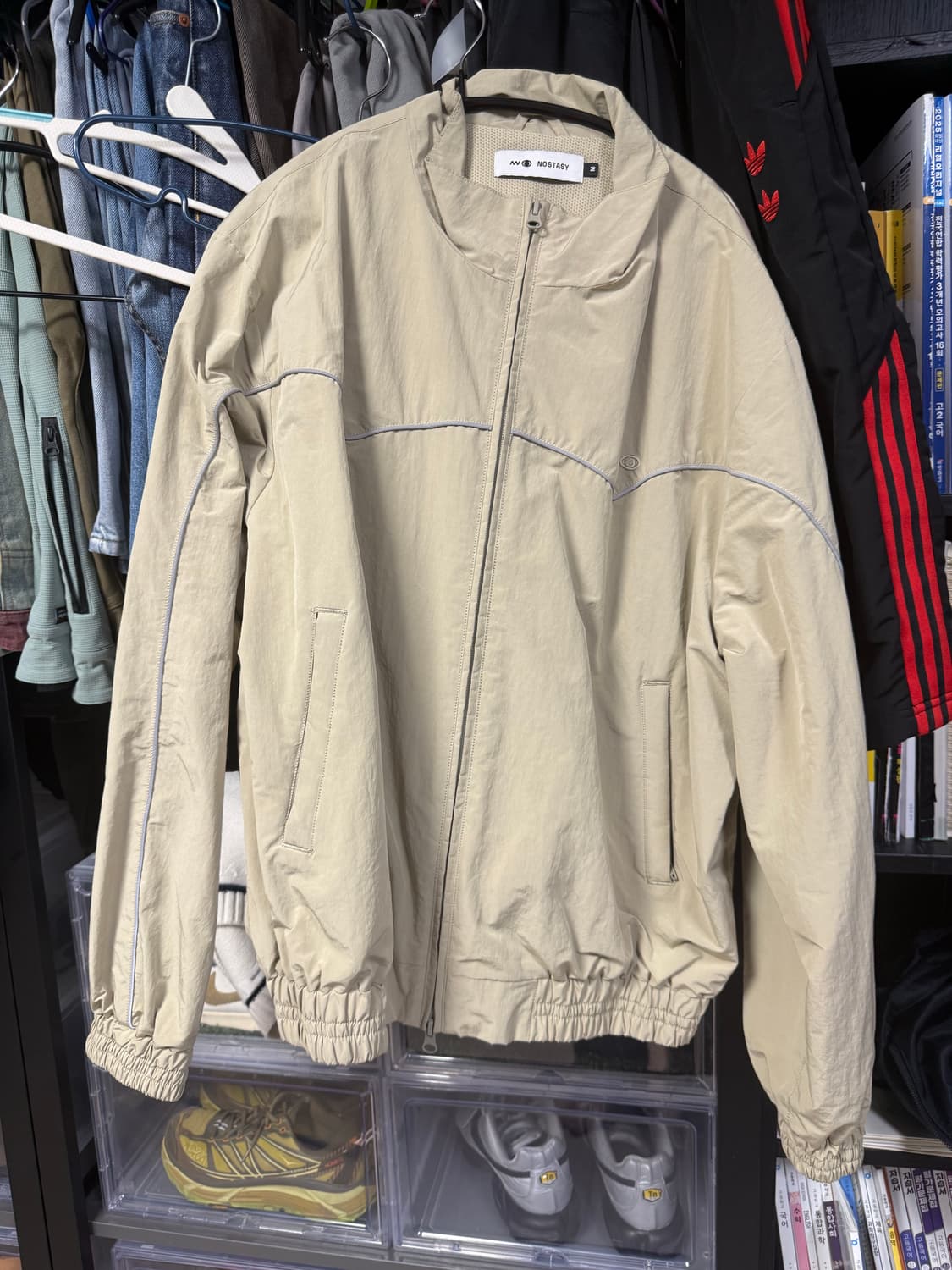 노스타시 베이지 트랙자켓 m 상품이미지3