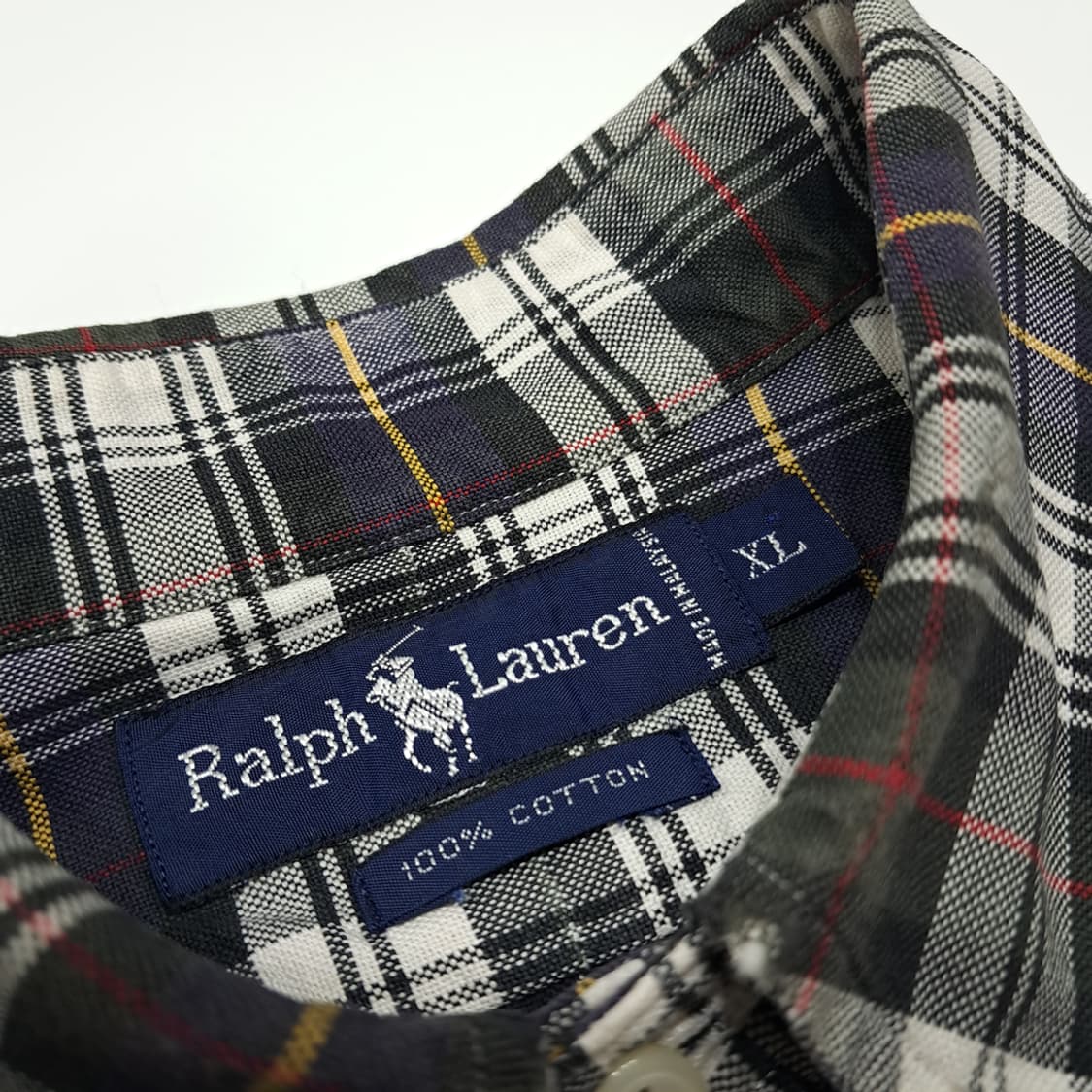 CN854 XL 폴로 랄프로렌 모던 블랙워치 타탄체크 긴팔 셔츠 남방 상품이미지4