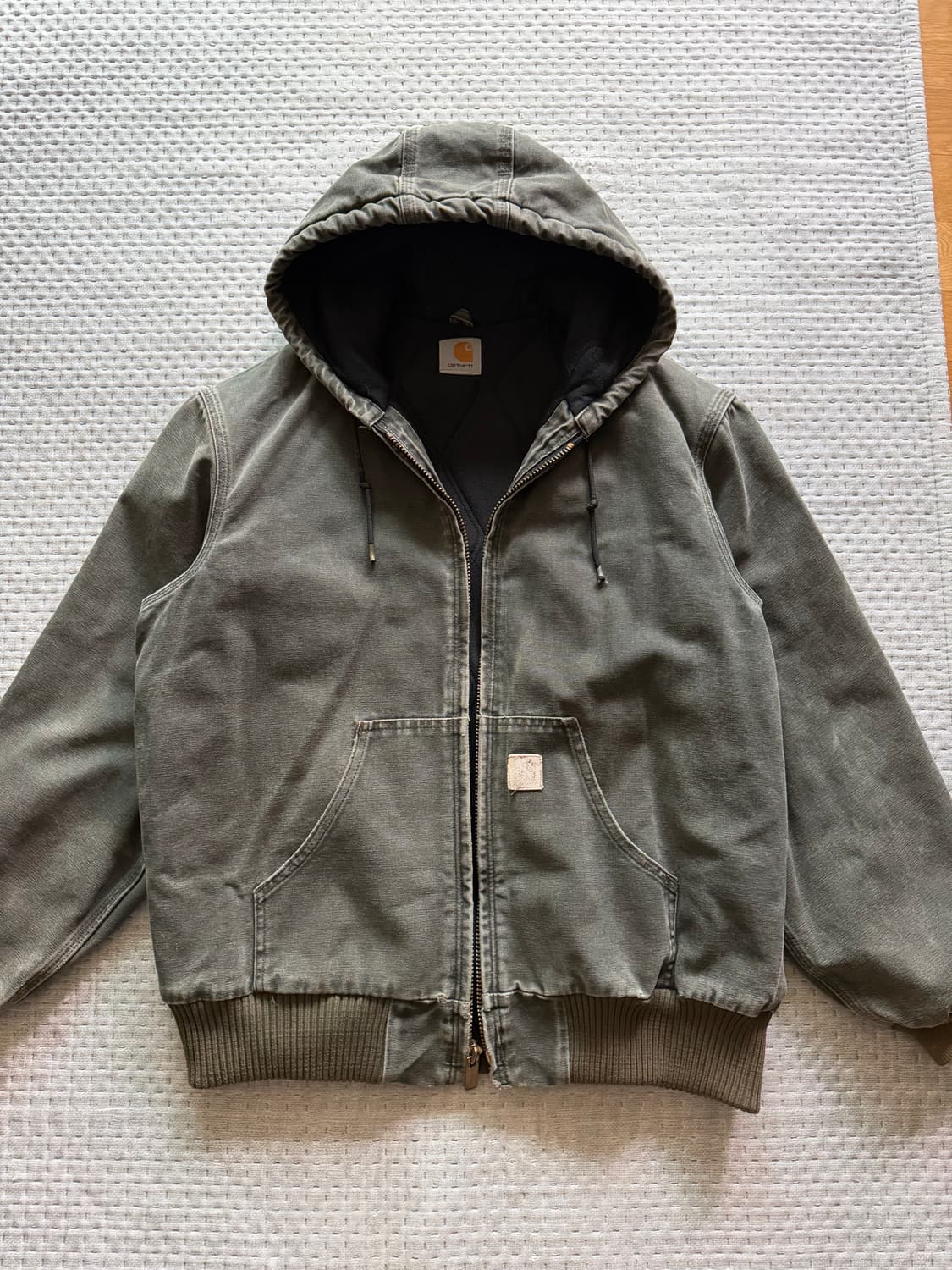 [M] 칼하트 j130 샌드스톤 덕 액티브 자켓 모스 상품이미지2