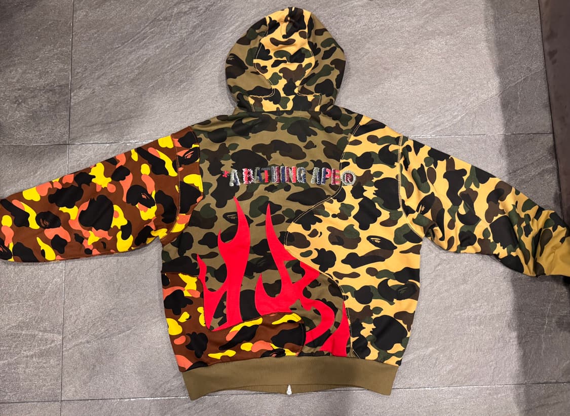 베이프 카모 후드집업 상품이미지2