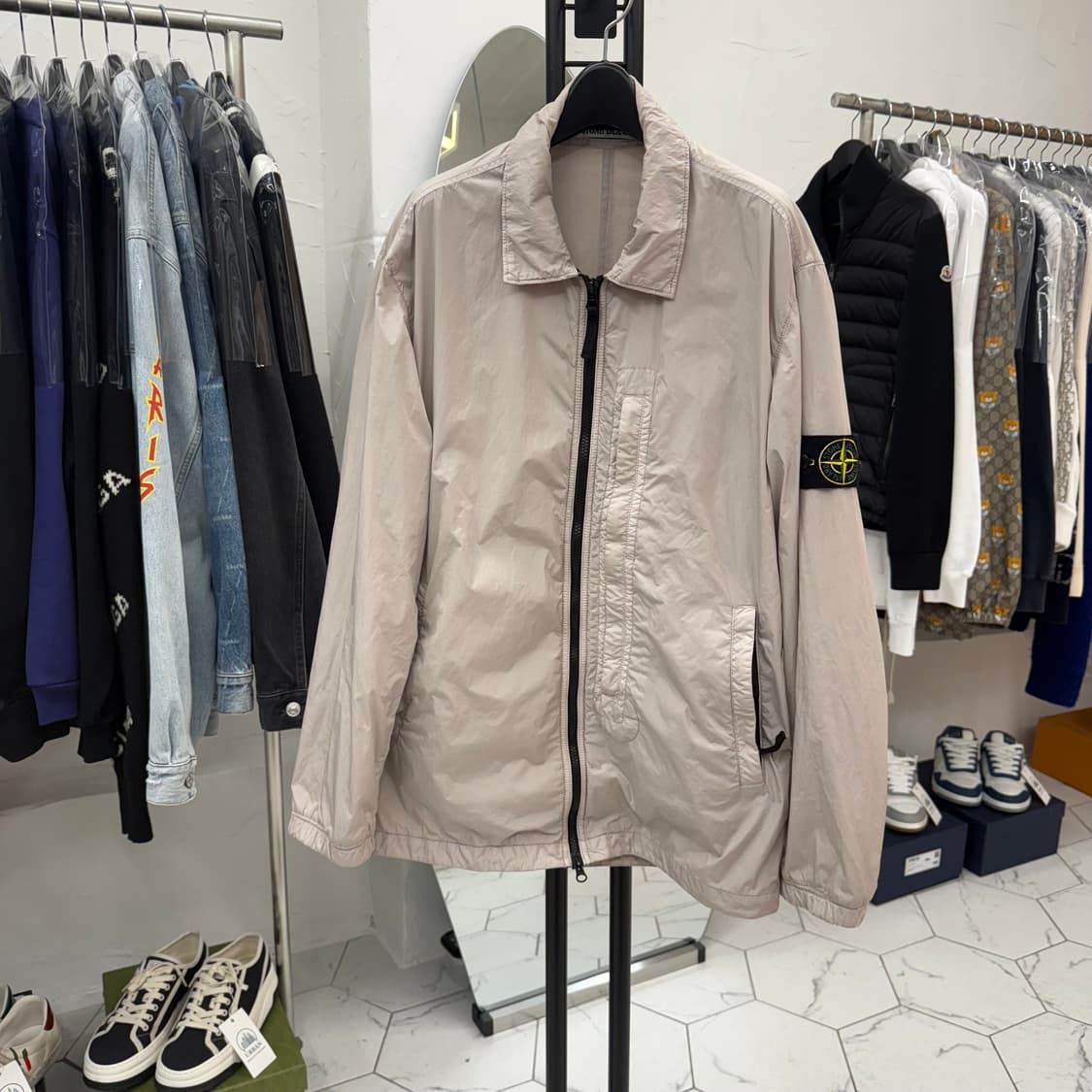 [L/백화점] 스톤아일랜드 크링클랩스 오버셔츠 자켓 상품이미지1