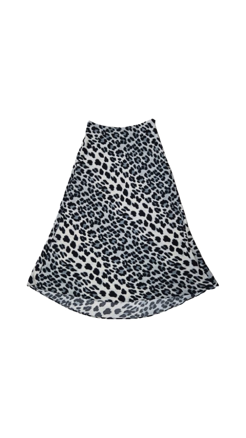 자라 블루 레오파드 롱스커트 상품이미지1