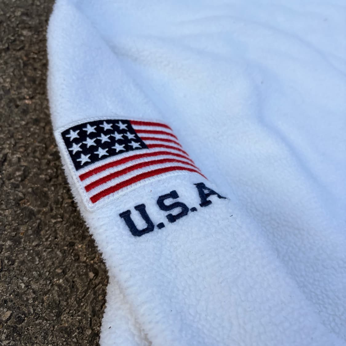 폴로 랄프로렌 성조기 뽀글이 후리스 후드티 XXL 상품이미지6