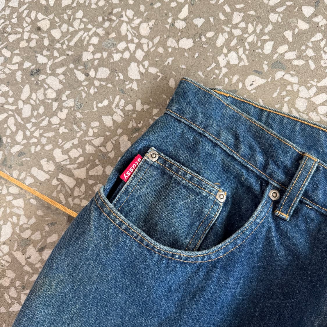 90s 올드 스투시 데님 팬츠 상품이미지7