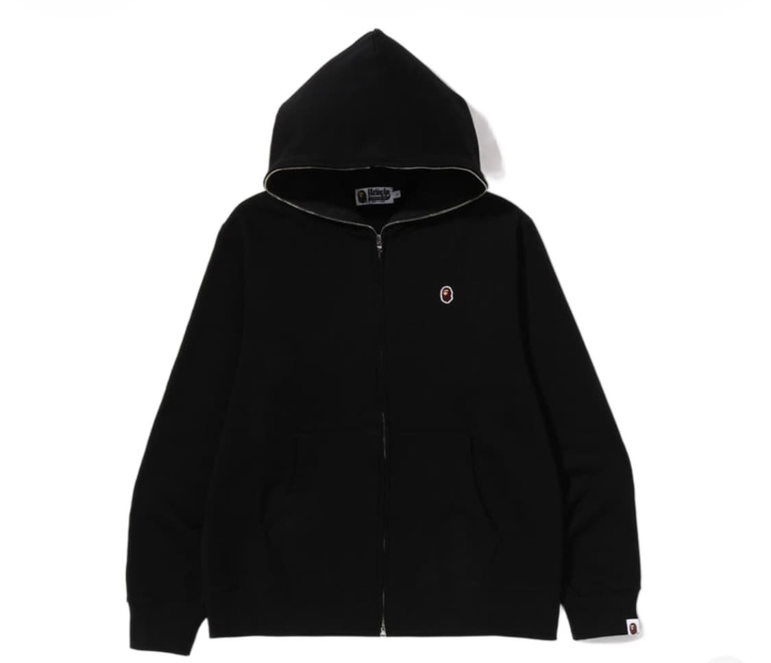 베이프 원포인트 후드집업 상품이미지1