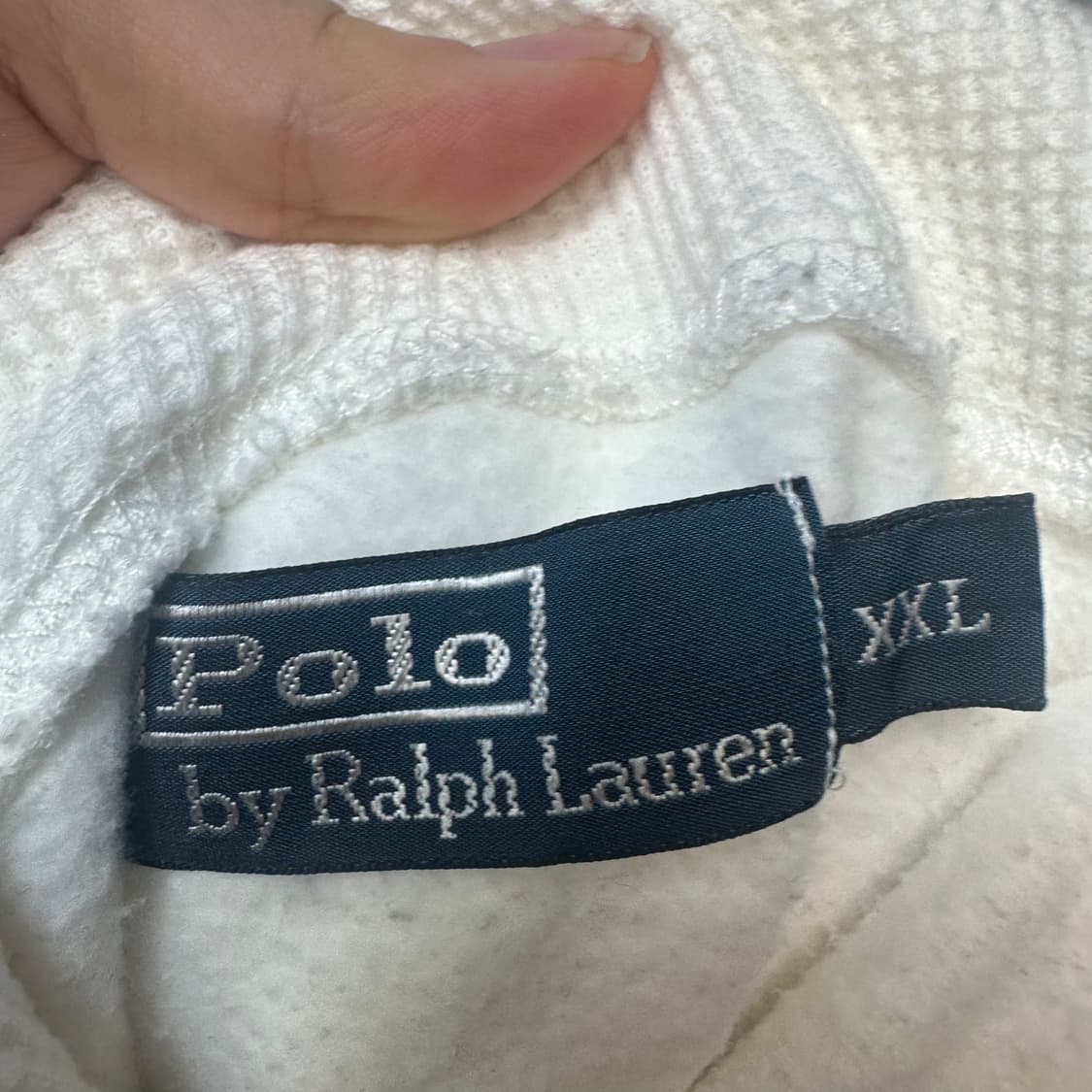 폴로 랄프로렌 빅포니 화이트후드티 XXL 상품이미지3