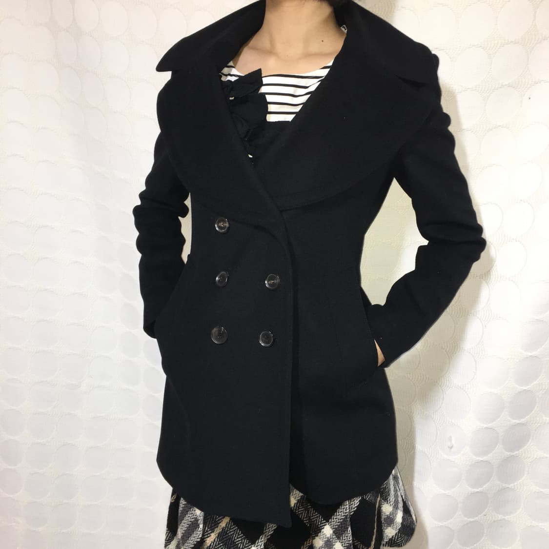 버버리 블랙 캐시미어 코트 상품이미지1