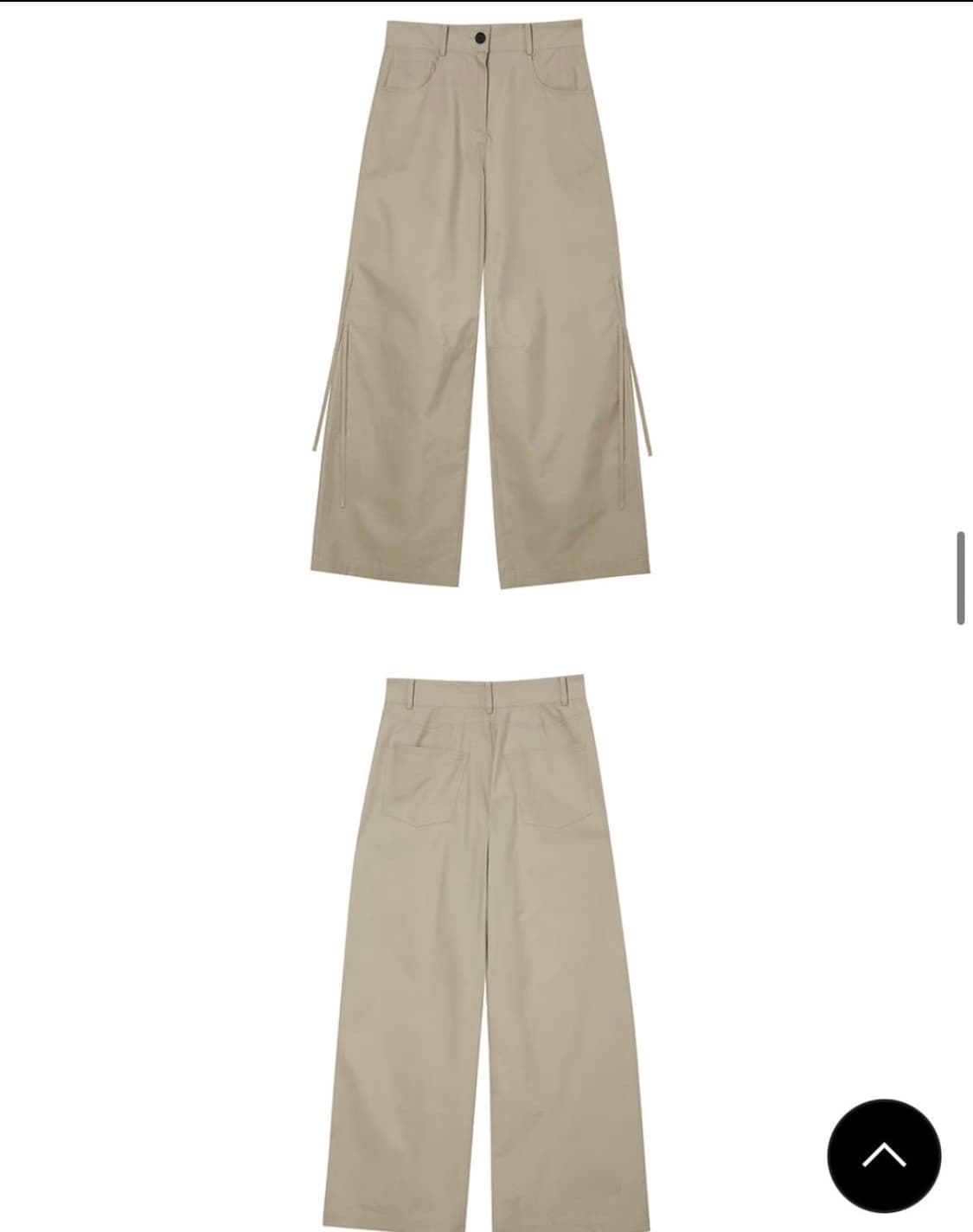 엘씨디씨티엠 strap detail wide trousers M사이즈 상품이미지3
