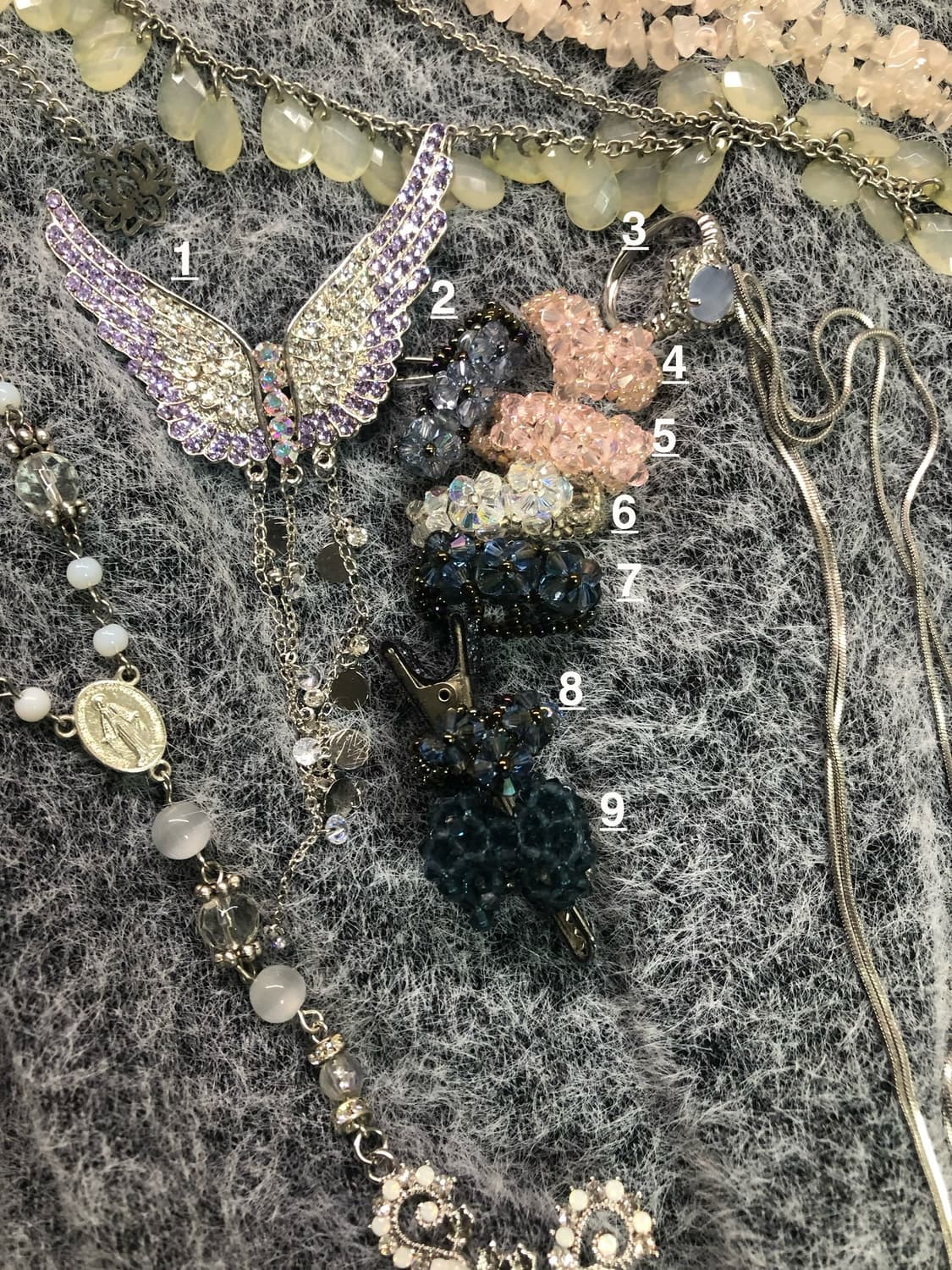 빈티지 목걸이 팔찌 반지 헤어핀 /페어리 모리걸 상품이미지2