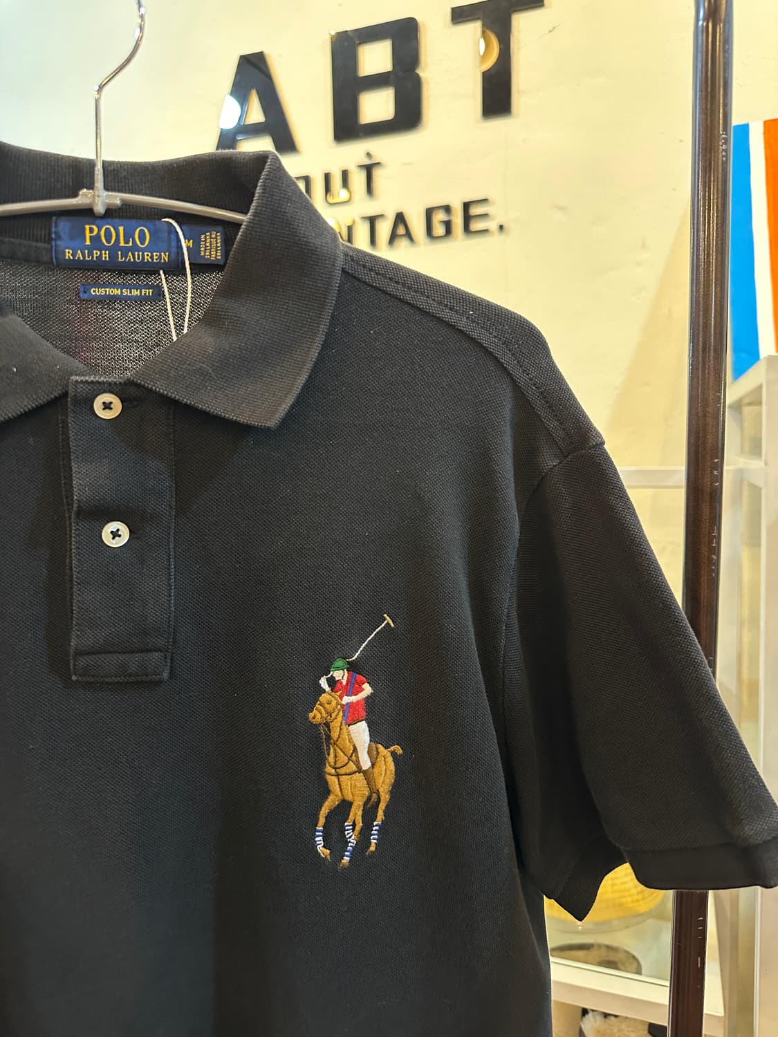 폴로 랄프로렌 빅포니 반팔 카라티 블랙 M 상품이미지2