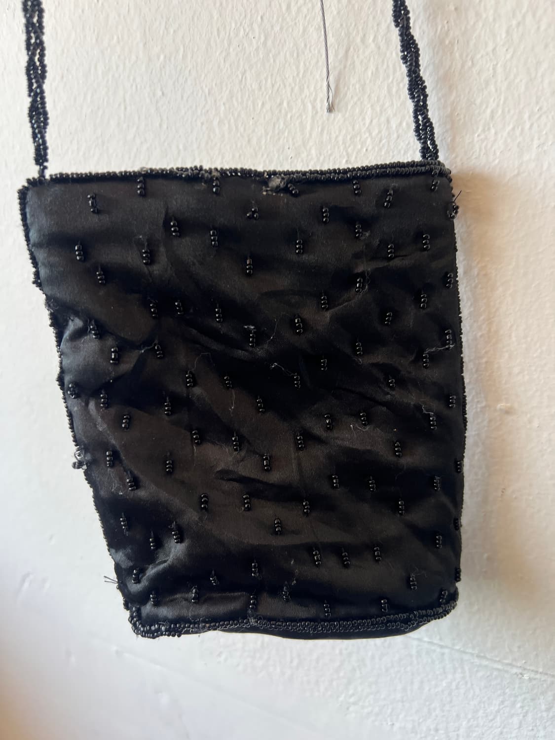 일본수입 핸드메이드 비즈공예 블랙 크로스백 미니백 상품이미지2