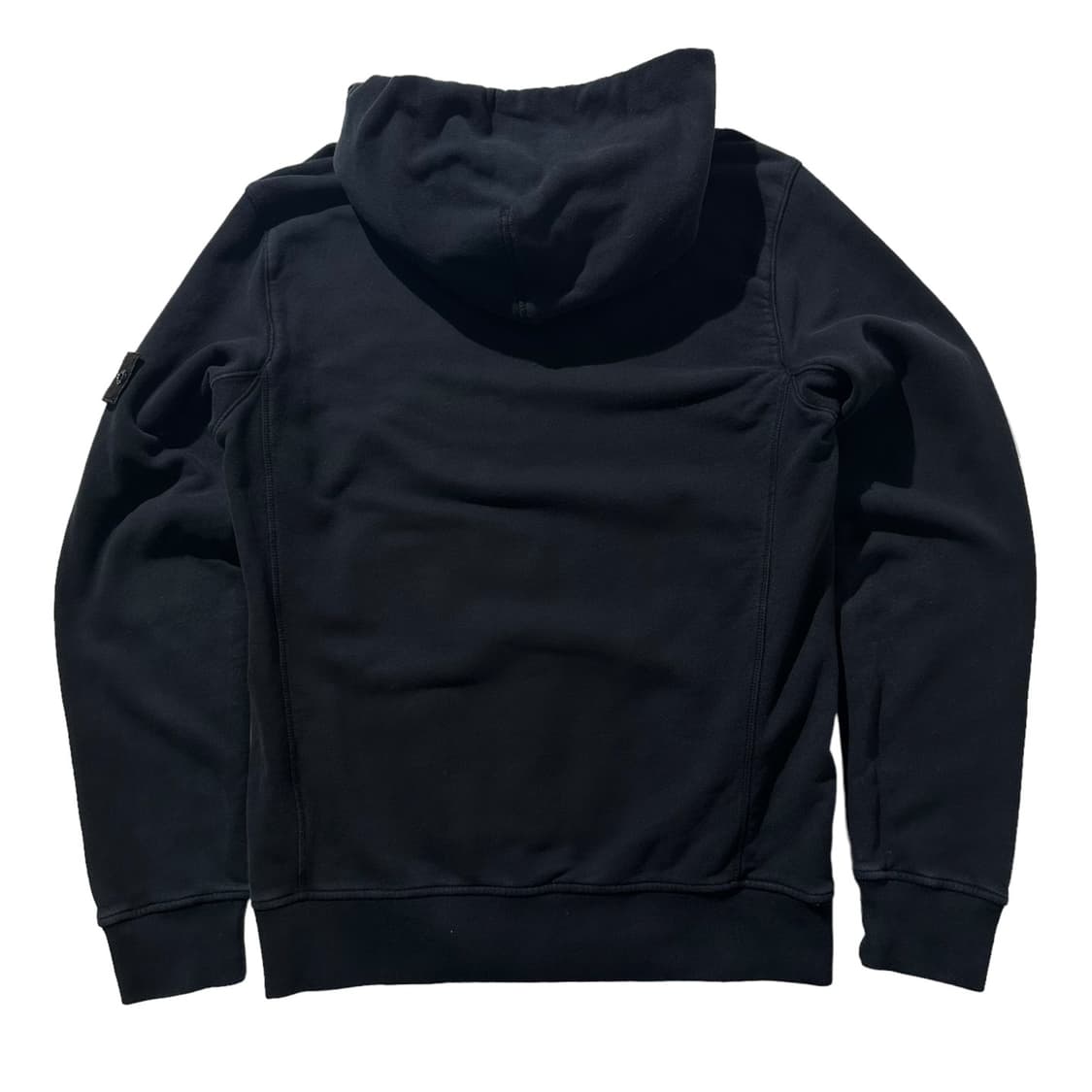 (매장판) 스톤아일랜드 로고 패치 가먼트다잉 후드 티셔 상품이미지4